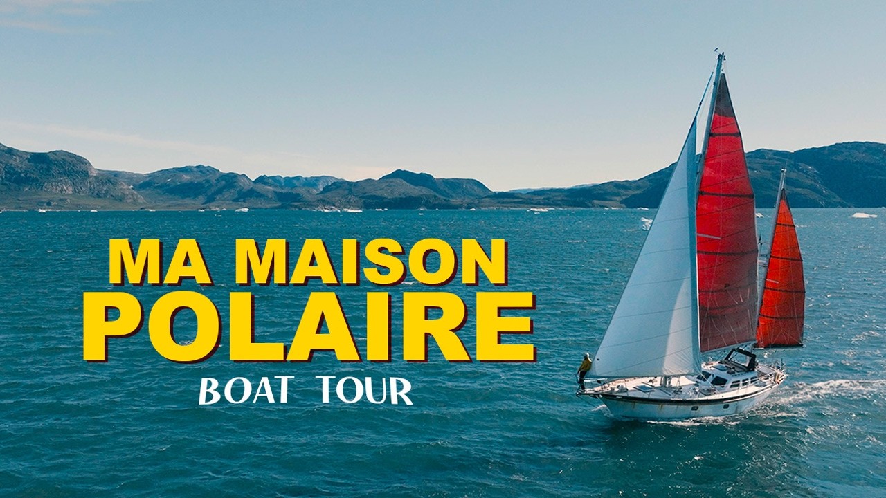 ⁣Boat tour de mon voilier dans l’Arctique ❄️ Ma maison pendant la nuit polaire