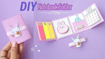 DIY NOTEBOOK FOLDER Organizer-Back to School / how to make folder organizer / School Hacks