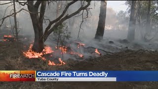 The cascade fire burning near loma rica and marysville road scorched
an estimated 8,200 acres.