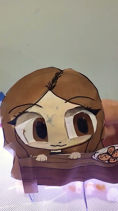 Wasu art Puppet!! #drawing #drawing #chibi #wasuart #artist #craft #adorable #favorite.      #shorts