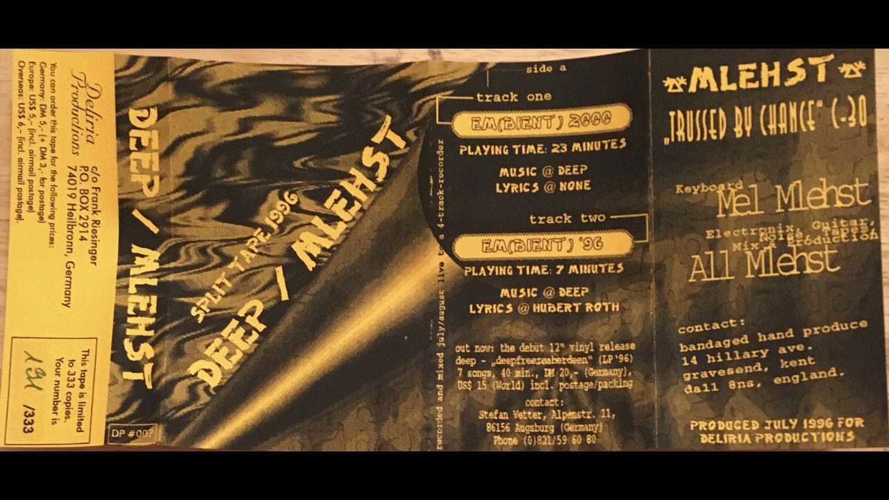 Deep/Mlehst ‎– Split Tape 1996