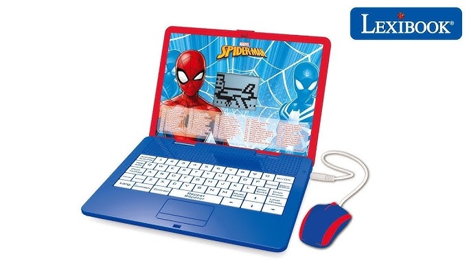 LEXIBOOK JC598DPi2 Disney Princess-Educational and Bilingual Laptop  Spanish/English-Girls Toy with 124 Activities to Learn, Play Games and Music