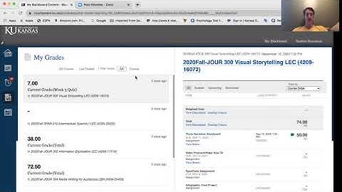 How to see your grades and comments in Blackboard