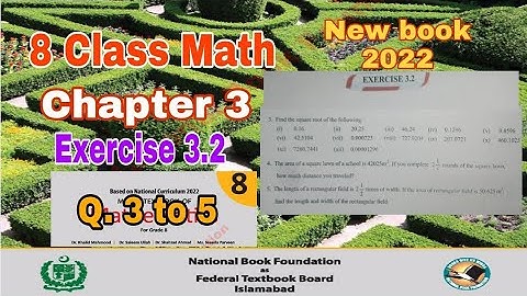 Class 8 Math Chapter 3 Exercise 3.2 | Q. 3 to 5 |square, cube|math class 8 chapter 3 | ilmi darasgah
