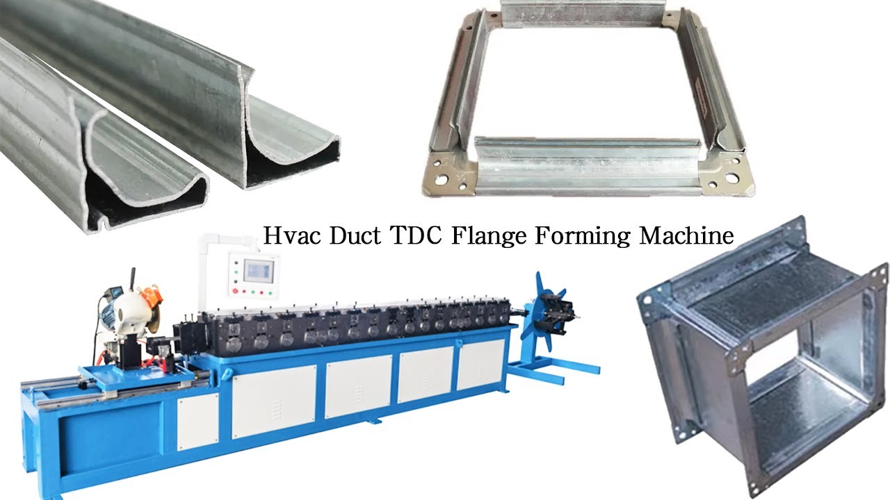 Hvac Transverse Duct TDC Connector Flange Forming Machine
