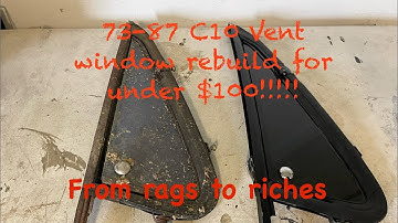 73-87 Chevy C10 Squarebody vent window rebuild. Full tear down and rebuild.