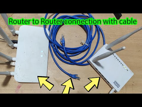 How to connect router to router with LAN cable