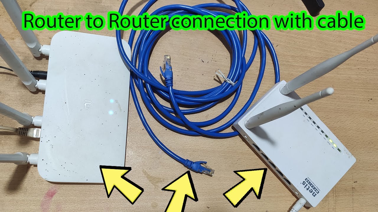 How to connect router to router with LAN cable - YouTube