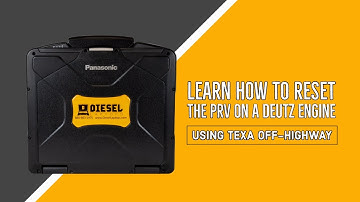 Diesel Laptops TEXA - Learn how to Reset the PRV on a Deutz Engine