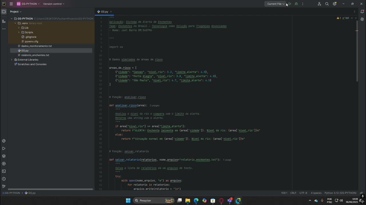 Computational Thinking Using Python - Desenvolvimento da Aplicação ...