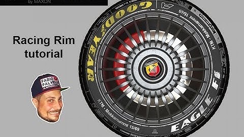 Cinema 4d and Corona render tutorial - Racing Car Rim