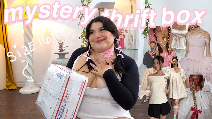 unboxing a *PLUS SIZE* mystery thrift box! + styli...