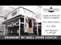 Four wheel camper tour  grandby slidein w rollover couch 2023