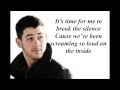 Nick Jonas - Break The Silence (Lyrics)