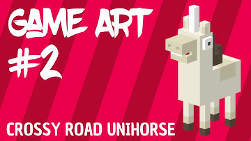 3D Game Art Tutorials | Crossy Road Unihorse