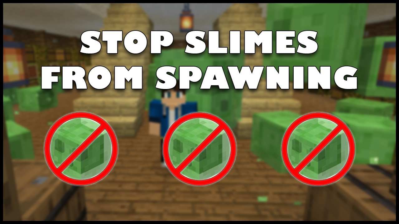 HOW TO STOP SLIMES FROM SPAWNING (for existing builds) | Minecraft