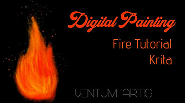 How to make fire digital || Krita Tutorial