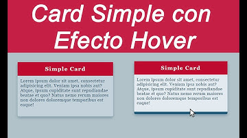 Card Simple con Efecto Hover