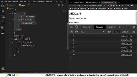 آموزش کامل حلقه ها و شرط ها در جاوااسکریپت Control Flow + فیلم آموزشی رایگان 5