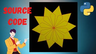 Distinct design using python turtle graphics | Python turtle animation | Python drawing || 41 ||