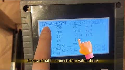 Desun Uniwill Real-time Online COD BOD TSS Monitoring Sensor Probe and Controller Show