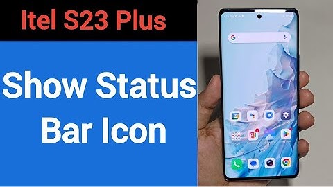 How to show status bar icon, Itel S23 plus status bar icon Kaise lagaen