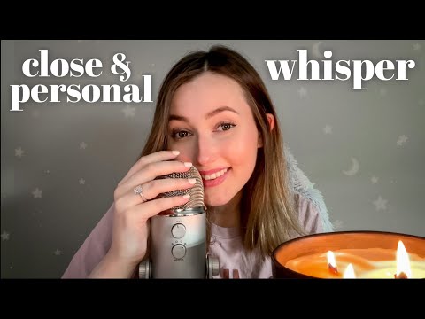 Close & Personal ASMR💤 Repeated Whispers & Candle Sounds