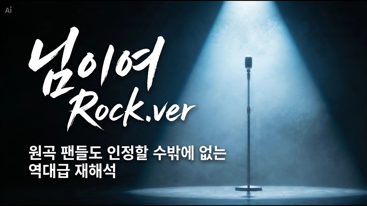 이게 AI라고? 가슴 다 찢어놓는 미친 호소력 "떠난 님을 향한 절규 🎸정의송"'님이여' 락발라드 재해석