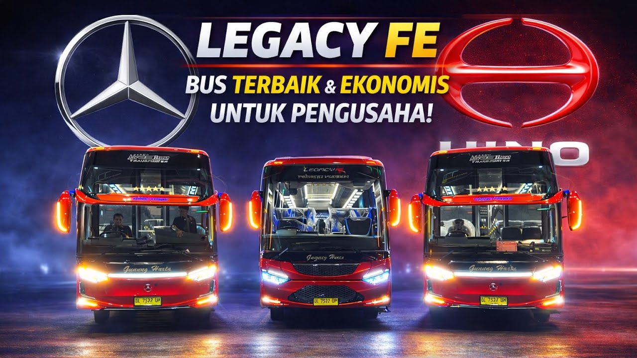 Bus Mesin Depan Terbaik 2026? LEGACY FE Bikin Pengusaha Senyum! Gunung Harta Rilis 3 Unit Laksanabus