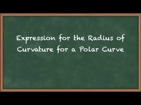 Expression For the Radius of Curvature For a Polar Curve - Polar Curve - Engineering Mathematics - 2 thumbnail