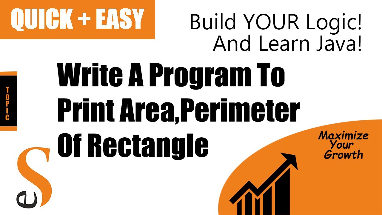# 6 | AREA | PERIMETER OF RECTANGLE | JAVA | BLUEJ - YouTube
