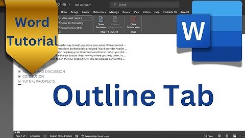 How to use Outline in Microsoft word|How to use outline tab in Microsoft word|#wordtutorial