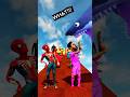 Spider-man vs Messi with Shark | Heaven and Hell Run Challenge! 😜 #spiderman #messi #funny
