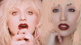 90s Grunge Courtney Love Makeup Tutorial Feat. eNilecor Hair