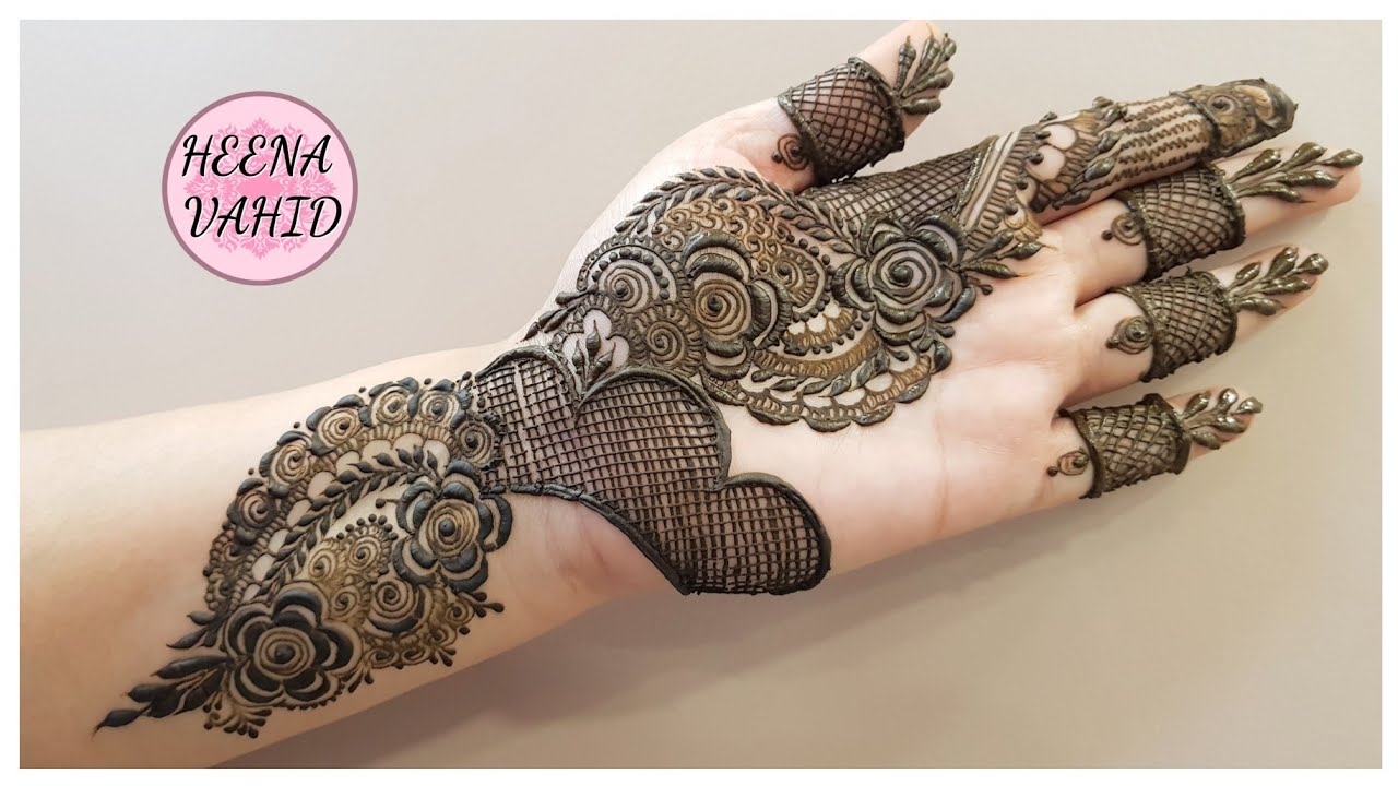 *New* Stylish Arabic Henna Design in HV Style 2021 | Heena Vahid.