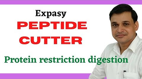 Protein restriction digestion | Expasy Peptide Cutter | Bioinformatics