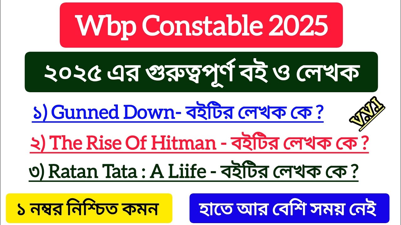 গুরুত্বপূর্ণ বই ও লেখক ২০২৫ | Important Books & Author 2025 | Current Affairs 2025 | Study Express |