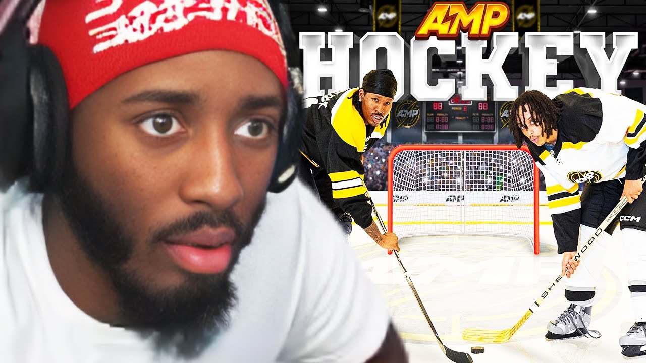 Devonte Cenat Reacts To AMP Playing HOCKEY - YouTube
