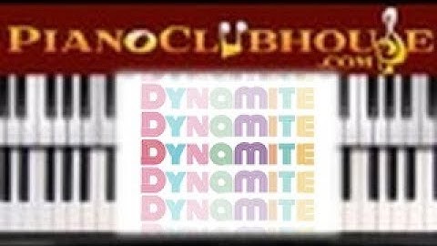🎹DYNAMITE by BTS (easy piano tutorial lesson free)