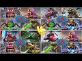 Lightning McQueen 🆚 Robot Crane Minion 🆚 Buzz Lightyear EXE 🆚 School Bus Monster - Spinning Wheel