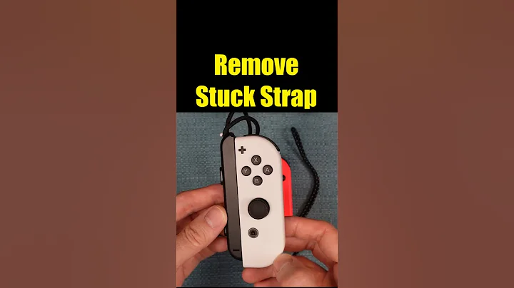 How to Remove a Stuck Wrist Strap on a Nintendo Joy-Con Controller (Backward Joycon Wriststrap)