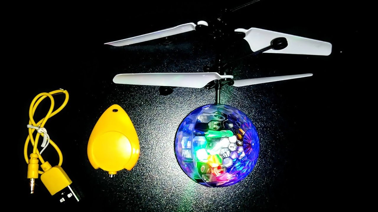 Amasawa Balle Volante Infrarouge,RC Flying Ball Jouets Cadeau,RC Vol Drône  Hélicoptère Ball,avec Télécommande,Lumières LED Colorées Brillantes et