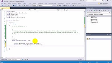 Learn C# for beginners: 20 -  Exercise 1