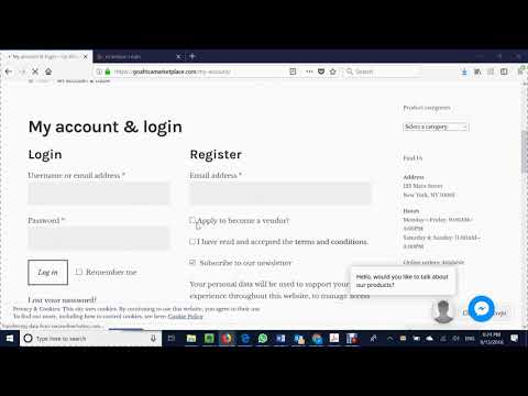 Login overview for Vendors and Merchants