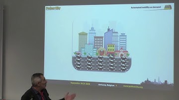 Podcar City 2016 Antwerp, Gilbert Gaigner, EasyMile, "Reclaiming Cities for People"