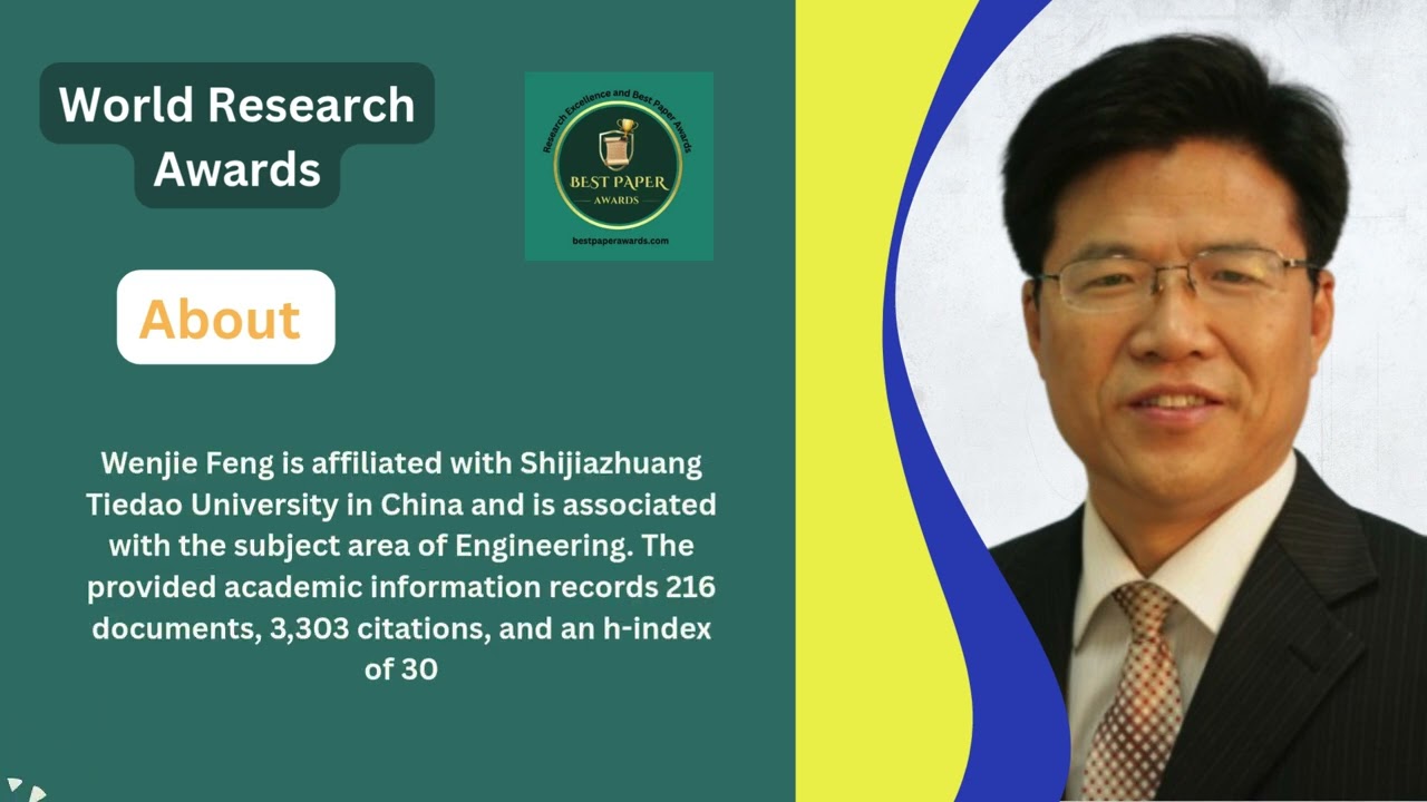 Prof.wenjie feng | Shijiazhuang Tiedao University | China