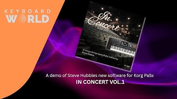 In Concert Software Demo - Korg Pa5x