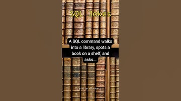 A SQL command walks into a library... #shorts