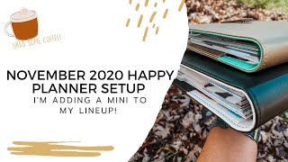 NOVEMBER PLANNER SETUP | GETTING BACK INTO A MINI HAPPY PLANNER + FLIP THROUGH