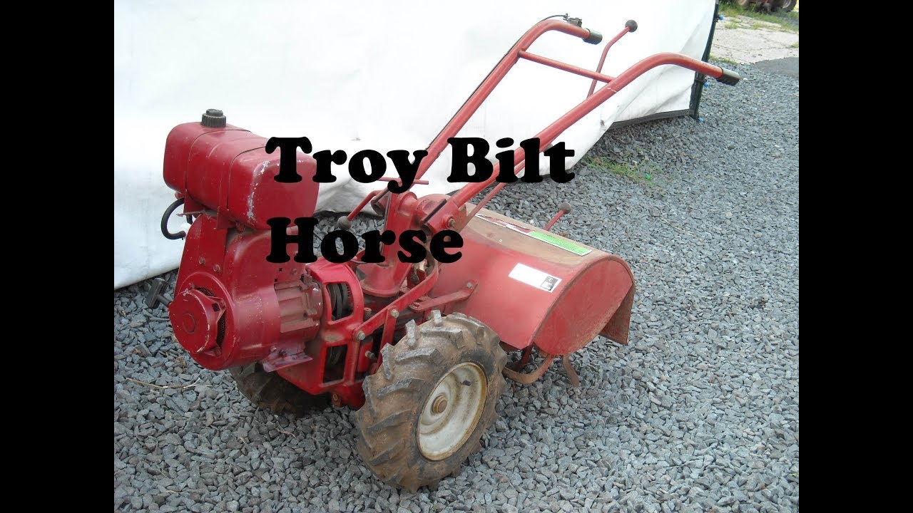 Troy Bilt Tiller Horse, 1980s model Ep#12 - YouTube